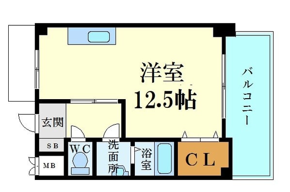 天満町駅 徒歩5分 4階の物件間取画像